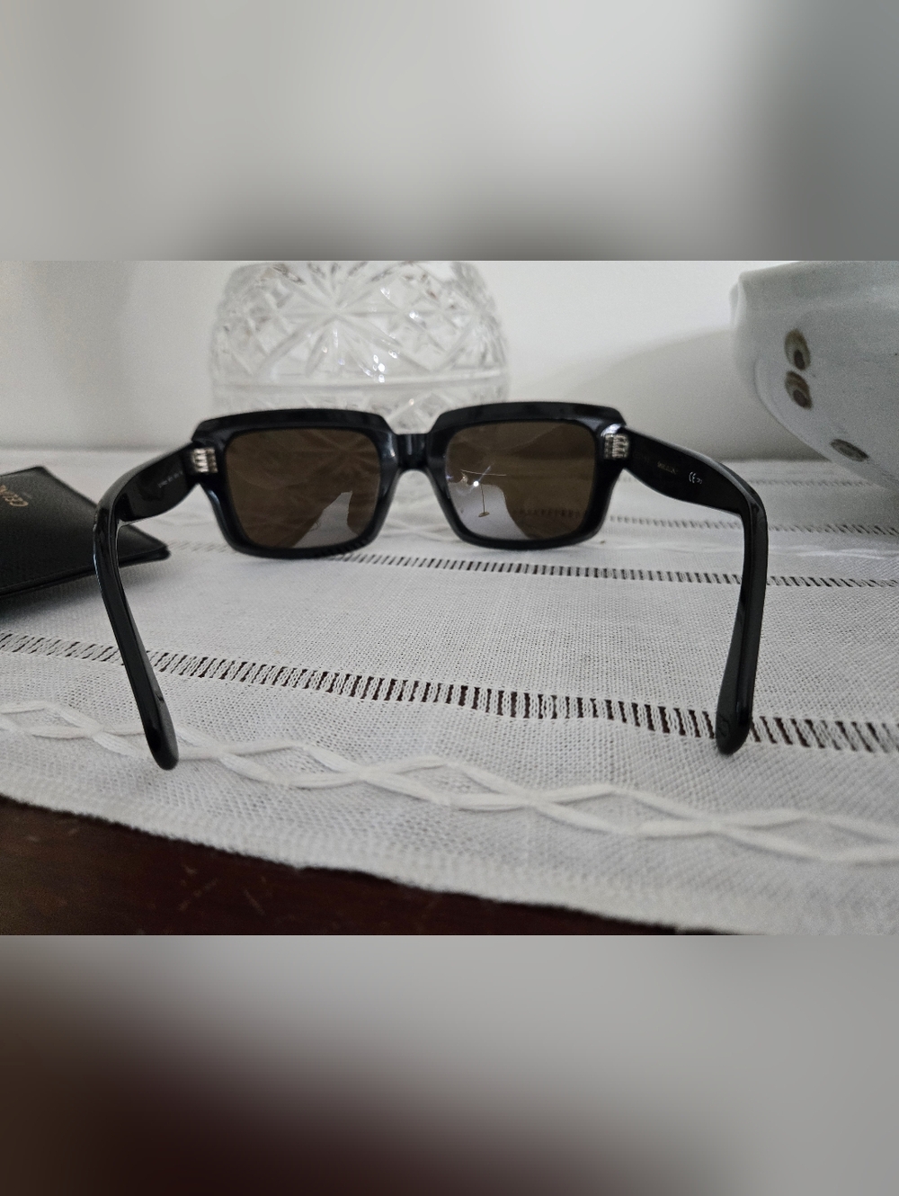 CELINE Classic Black Rectangular Sunglasses - Women Accessories - Picture 8 of 10